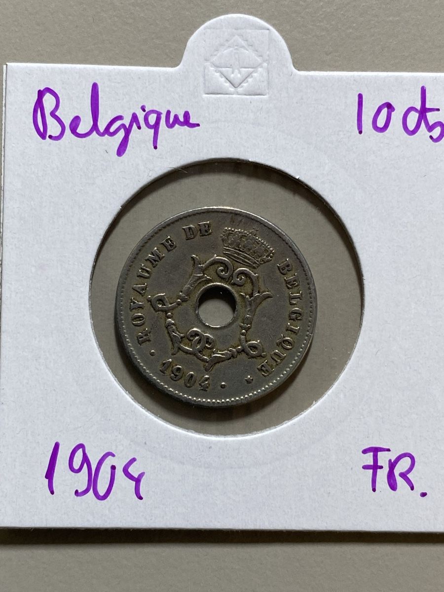 Alle Münzen: Belgique - 10 centimes - 1904 - Français  – Gebraucht aus Payerne von Mike1682