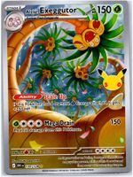 Pokemon Karte Alolan Exeggutor 129/128 30th anniversary