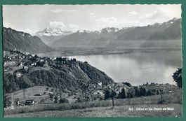 Glion et les Dents du Midi, ungelaufen, ca. 1945