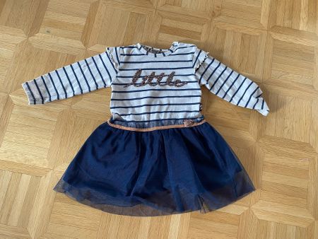 Kinderkleid gestreift mit Tüllrock Gr. 86