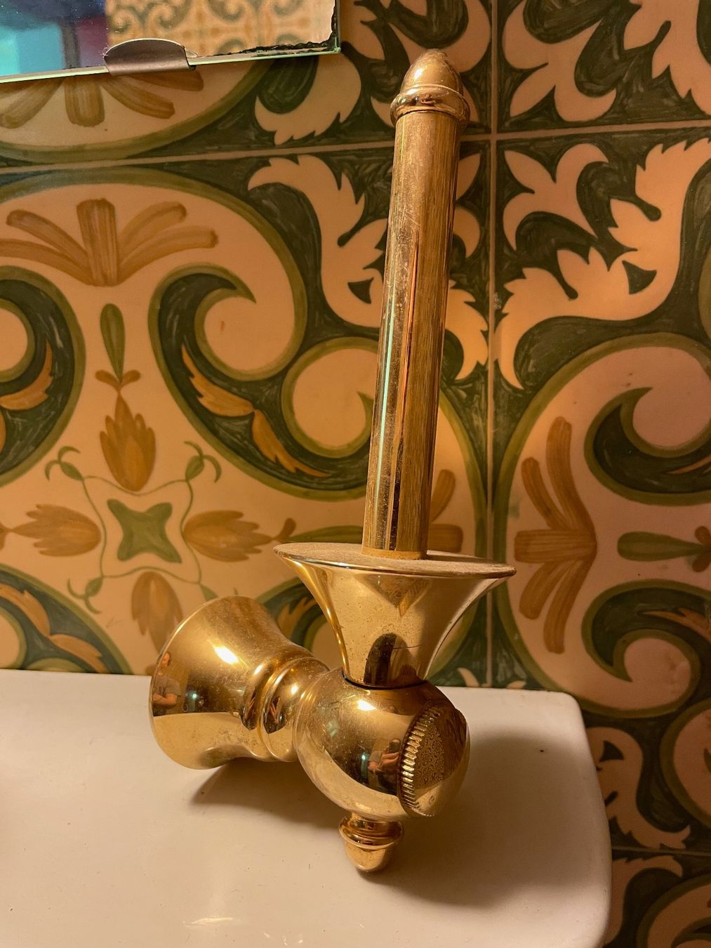 Supporti a parete: Orient Express WC Rolle Reserverollenhalter, echt vergoldet – Usato da Herrenschwanden venduto da Katja71