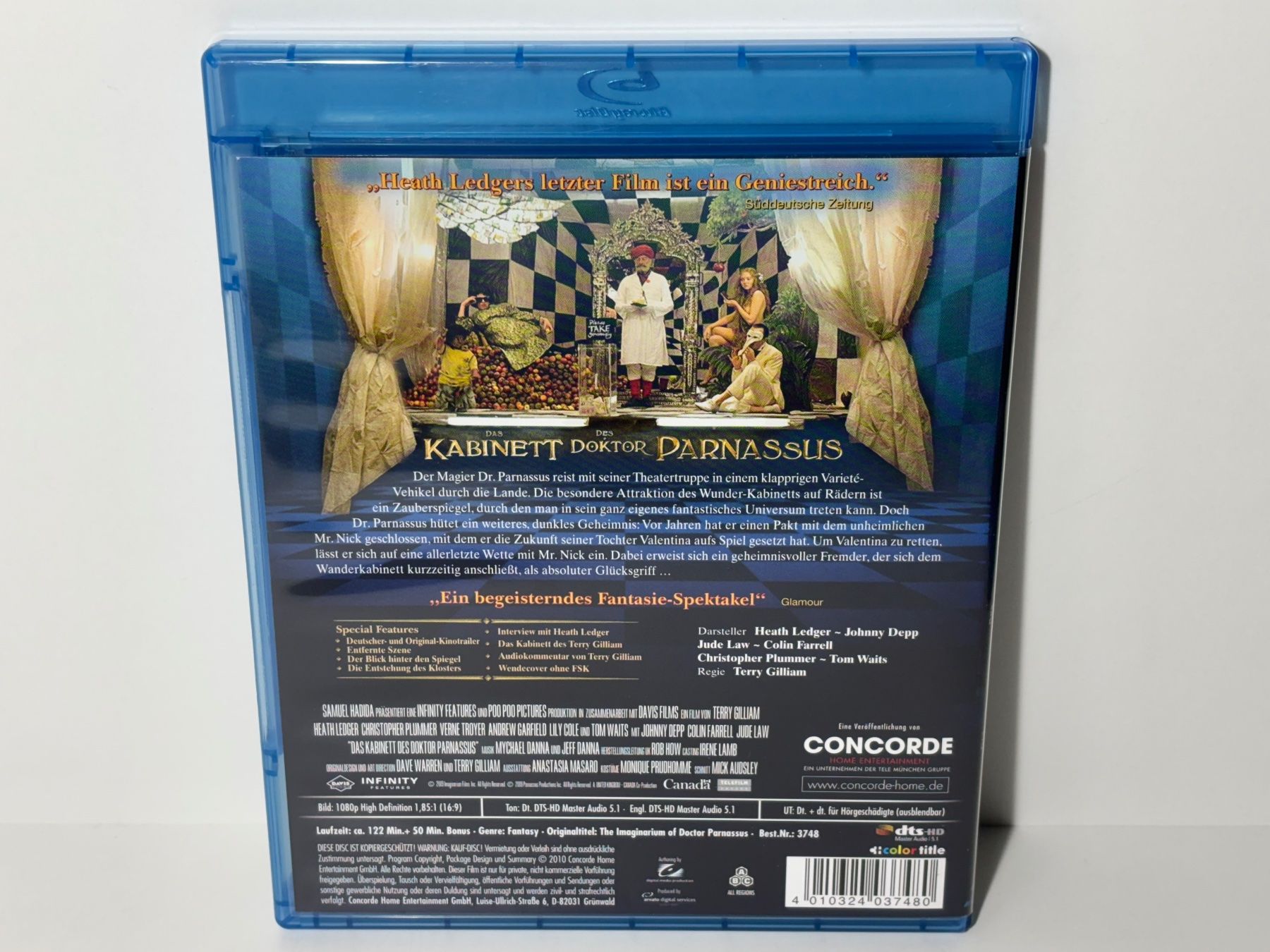 Tutti i DVDs: Das Kabinett des Doktor Parnassus Blu Ray – Usato da Wilderswil venduto da Sstriker 1