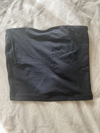Bershka Bandeau Top schwarz
