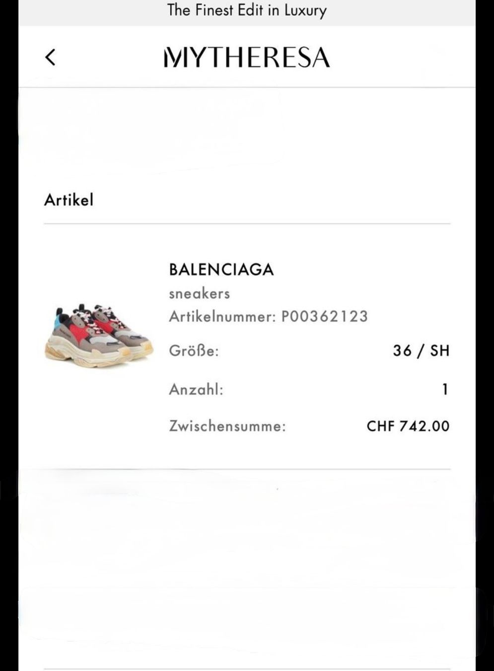 Balenciaga Damenschuhe: Balenciaga Triple Sneaker, Gr. 36 – Gebraucht aus Kilchberg von boudoir076 5