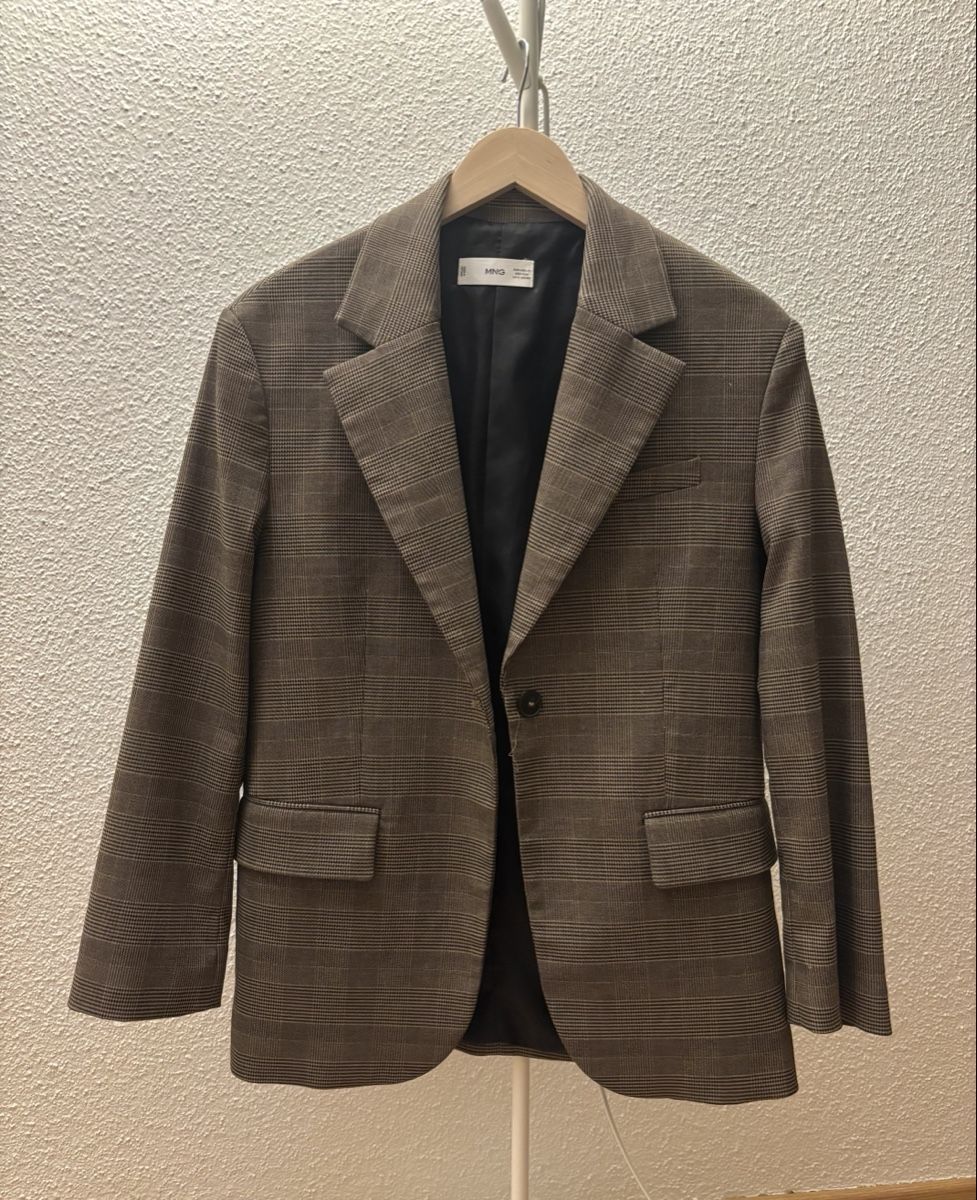 Mango Cappotti: Brown Checkered Blazer / Veste – Usato da Regensberg venduto da akon_ch
