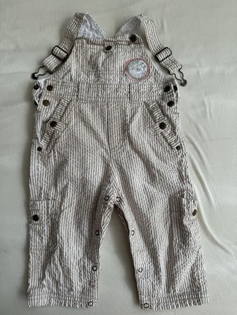 Striped Baby Overalls Sergent Major 18 Months