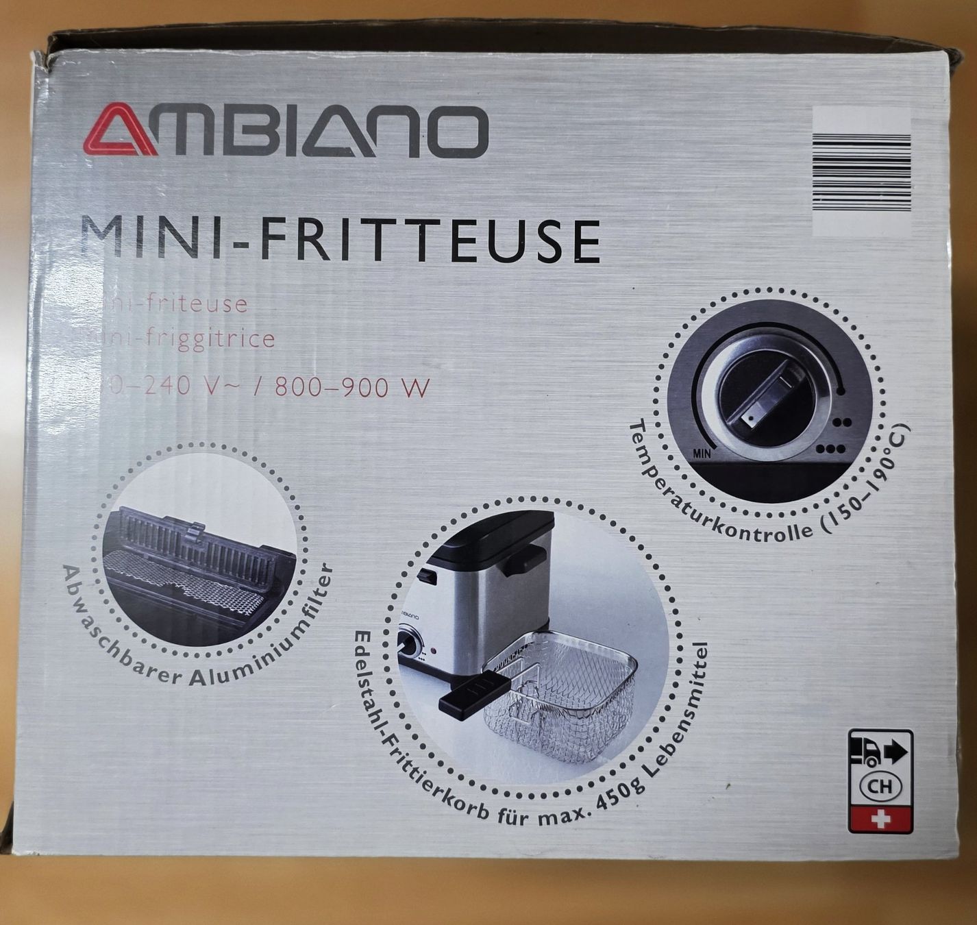Ambiano Elettrodomestici da cucina: Neue Mini Fritteuse 1.5 Liter – Nuovo e nell'imballaggio originale da Merenschwand venduto da Tfsim007 1