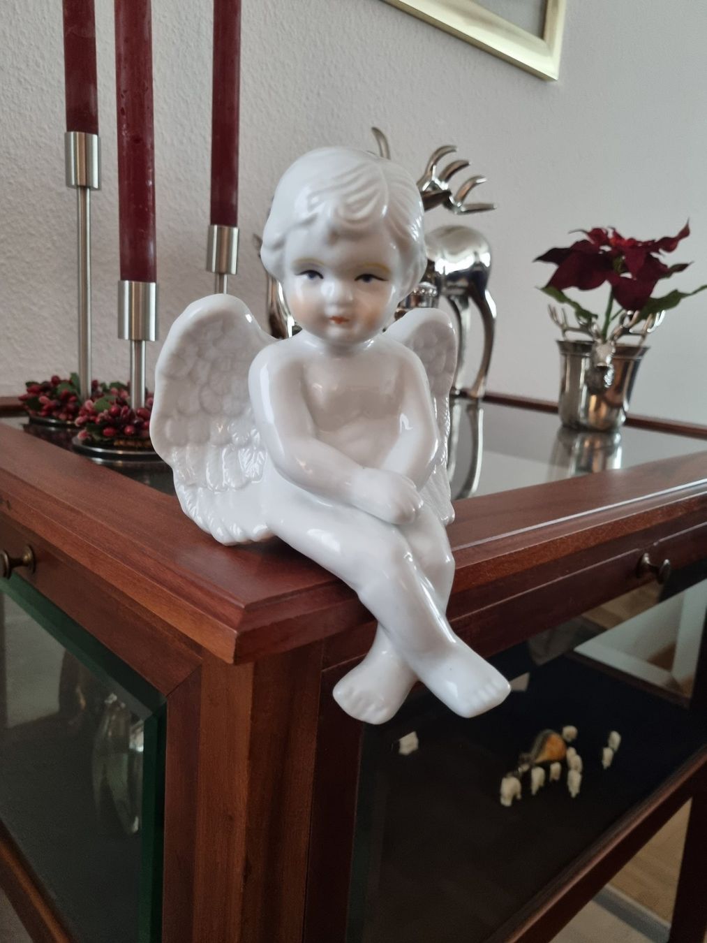 Statuette: Porzelan Engel sitzend – Usato da Frauenfeld venduto da Fuda13 1