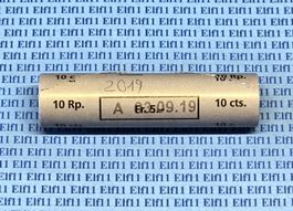 CHF___0.10 2019 Originalrolle mit 50 x 10 Rappen 2019