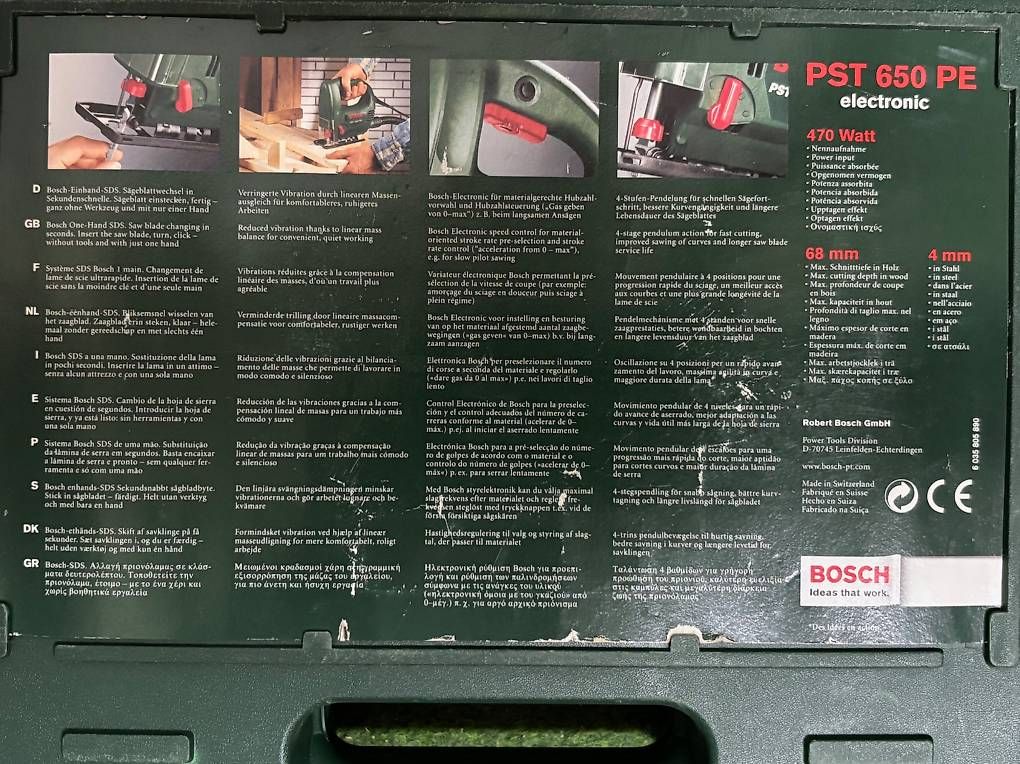 Seghe: Gebrauchte Bosch PST 650 PE Stichsäge – Usato da Duggingen venduto da car_b8zy 2