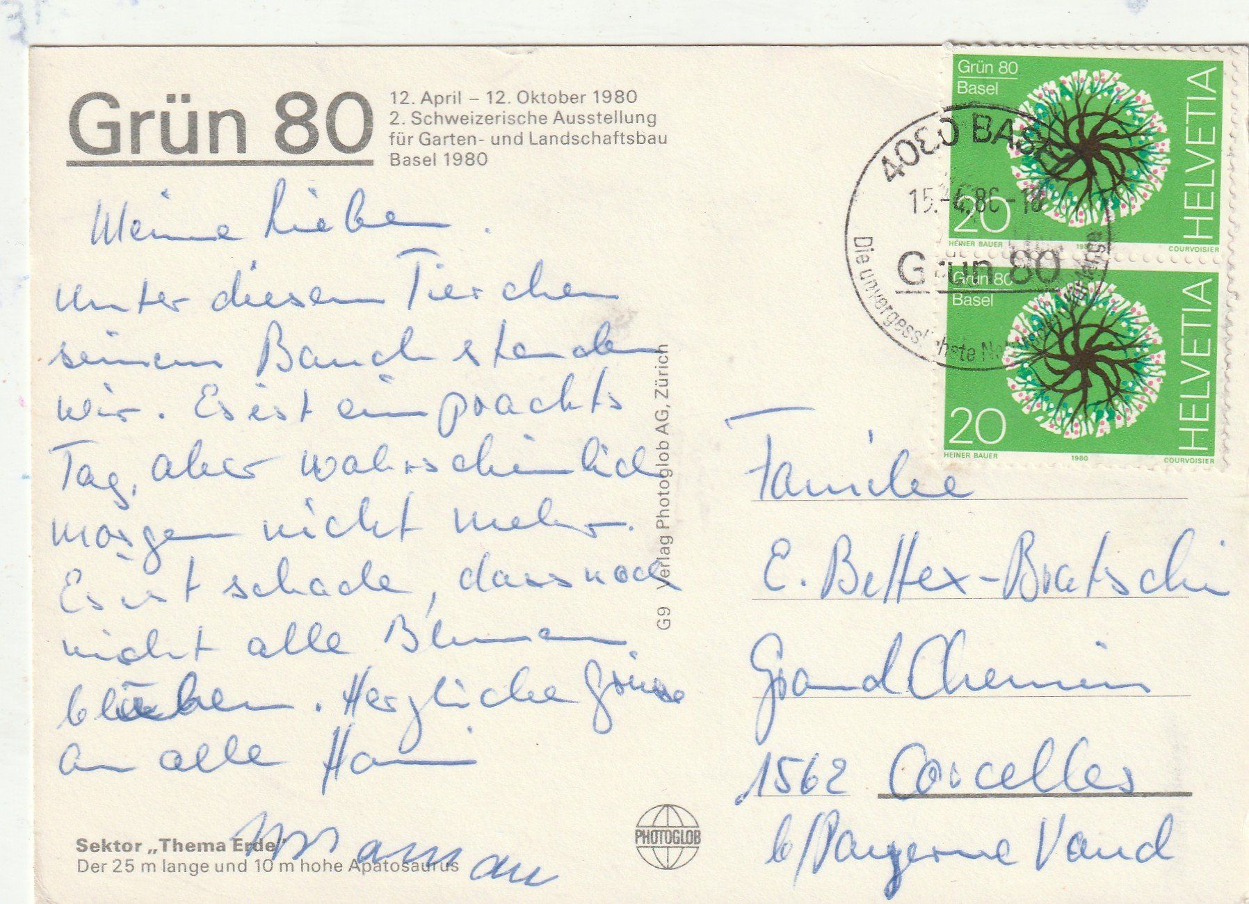 Cartes postales: Grün 80 – D'occasion à Lumbrein par made02 1