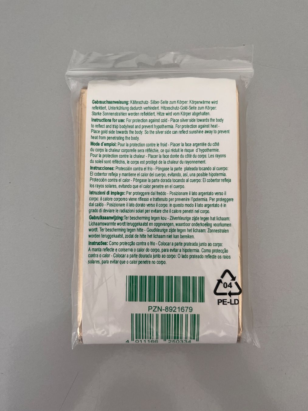 Mallettes de secours: Rettungsdecke/Notfalldecken Neu – Neuf avec emballage d'origine à Unterägeri par flu_zp5d 2