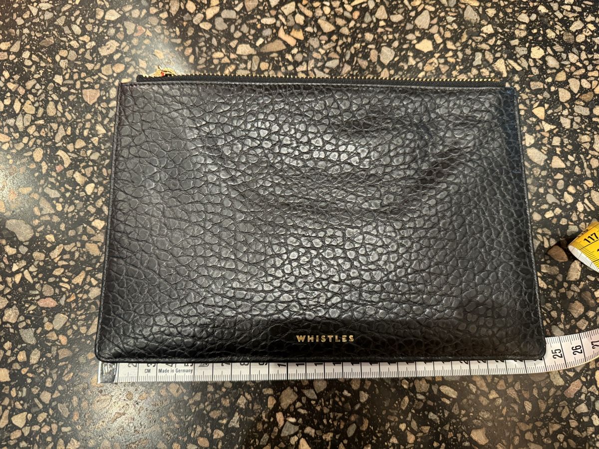 Borse da donna: Whistles black leather clutch bag – Usato da Zürich venduto da gva_r9gs 2