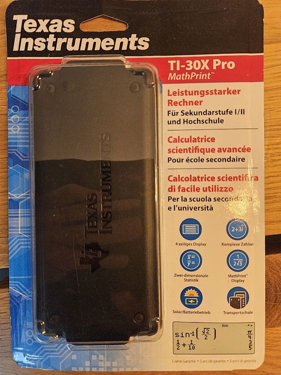 Texas Instruments TI-30X Pro MathPrint Taschenrechner (Neu (gemäss ...