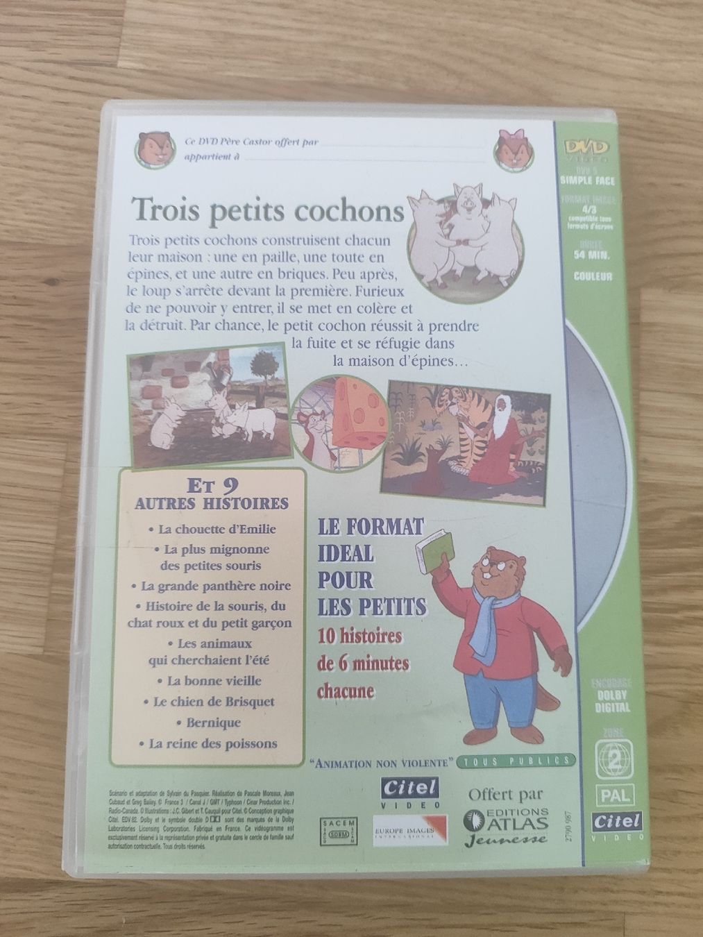 Tutti i DVDs: DVD Père Castor "Les 3 petits cochons" – Usato da Vétroz venduto da mrcl01 2