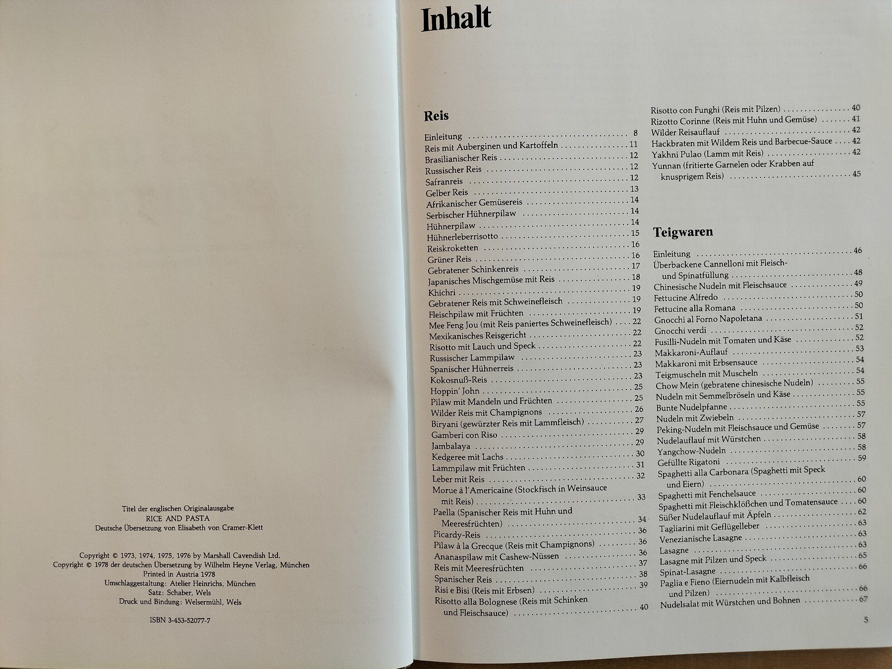 Libri: Rezeptbuch Reis und Teigwaren – Usato da Schaffhausen venduto da Bbbaloo 2