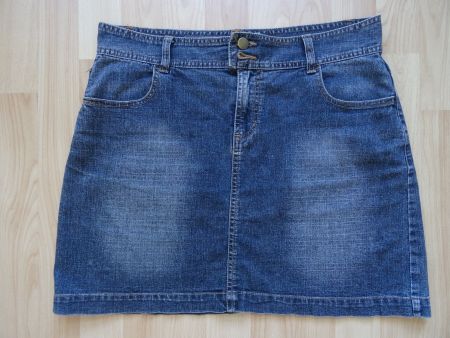 Jeansjupe, Jupe, Rock, Gr. M/38-40, mit Elastan