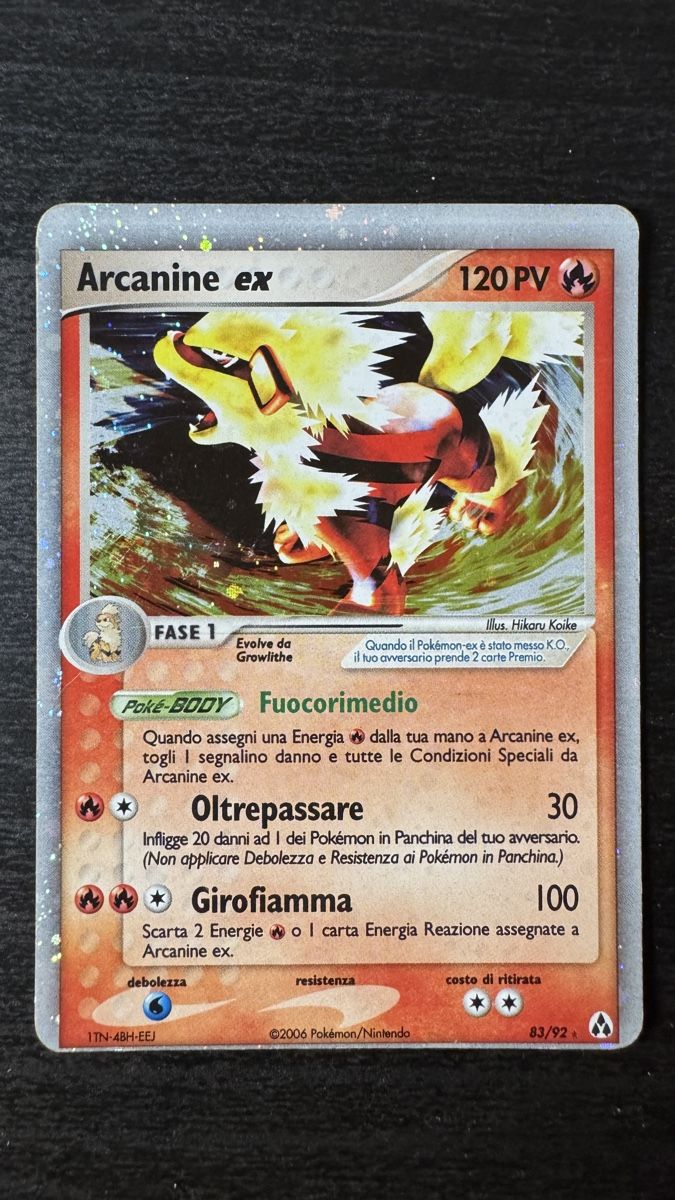 Pokémon Carte collezionabili: Arcanine Ex 83/92 Ex legend maker holo OFF CENTER – Usato da Belprahon venduto da Rob_ain 1