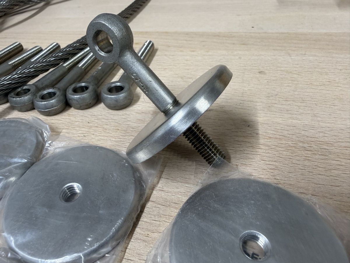 Corde: Inox Seile 8 mm mit Haltern – Nuovo (secondo la descrizione) da Roggwil BE venduto da fengshui 4