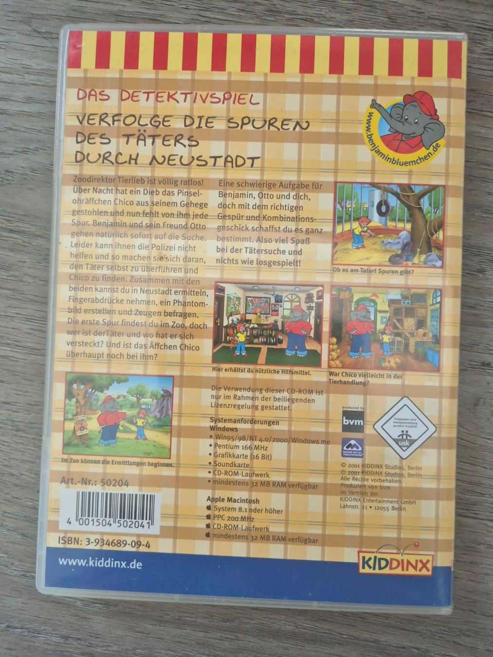 CD & DVD-Rohlinge: CD Rom Spiel Benjamin Blümchen - Das Detektivspiel – Gebraucht aus Eglisau von nicij79 1