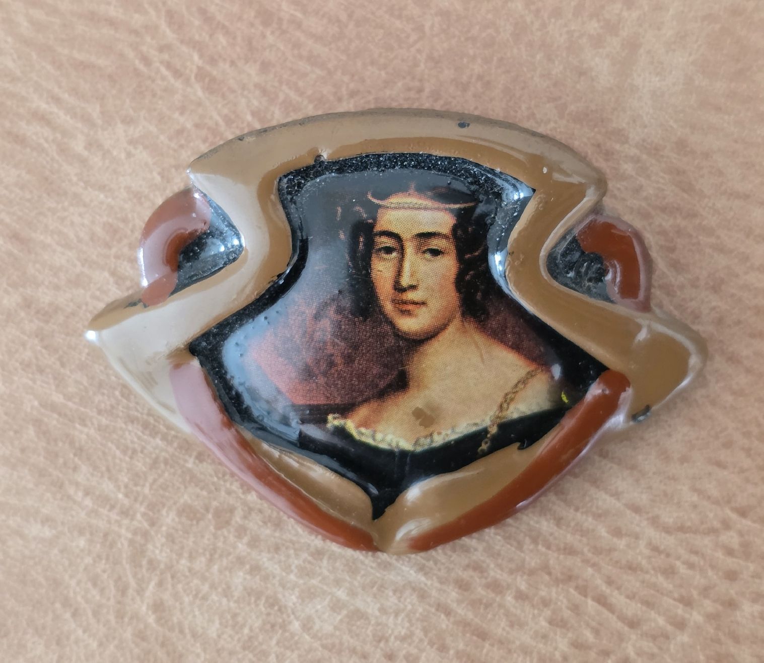 Spille & Fermagli: Antike Brosche mit Damenportrait, nostalgischer Schmuck. – Usato da Rheinsulz venduto da Gilea