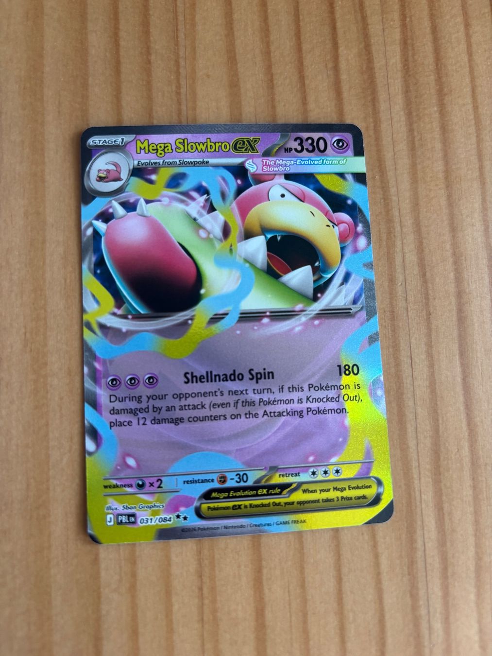 Pokémon Carte collezionabili: Mega-Slowbro ex, Pitch Black – Usato da Bern venduto da Pokescherti
