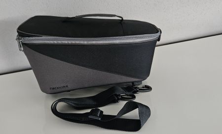 Gepäckträgertasche Racktime Talis grau/schwarz