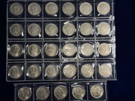 Komplette Sammlung von 50 Centavos aus Portugal 1927-1968