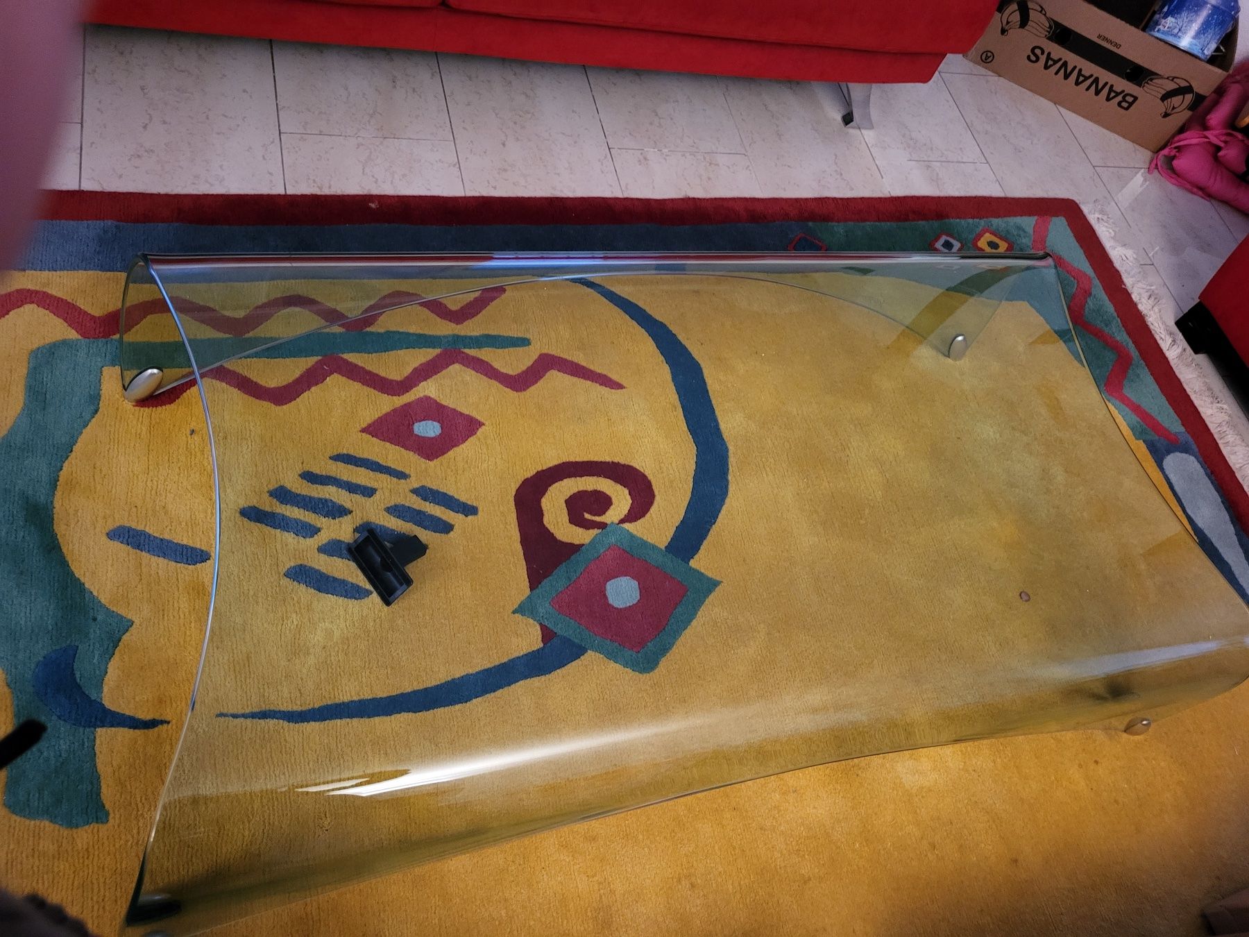 Tische: Superbe table de salon en verre signée. – Gebraucht aus Fribourg von chr_s7h9