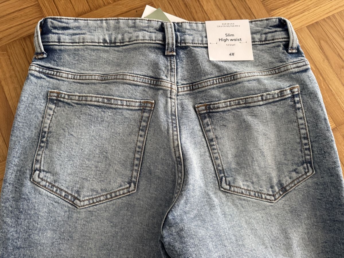 H&M Jeans: H&M Slim High Jeans Gr. 38 – Nuovo e nell'imballaggio originale da Wetzikon ZH venduto da tuna83 5