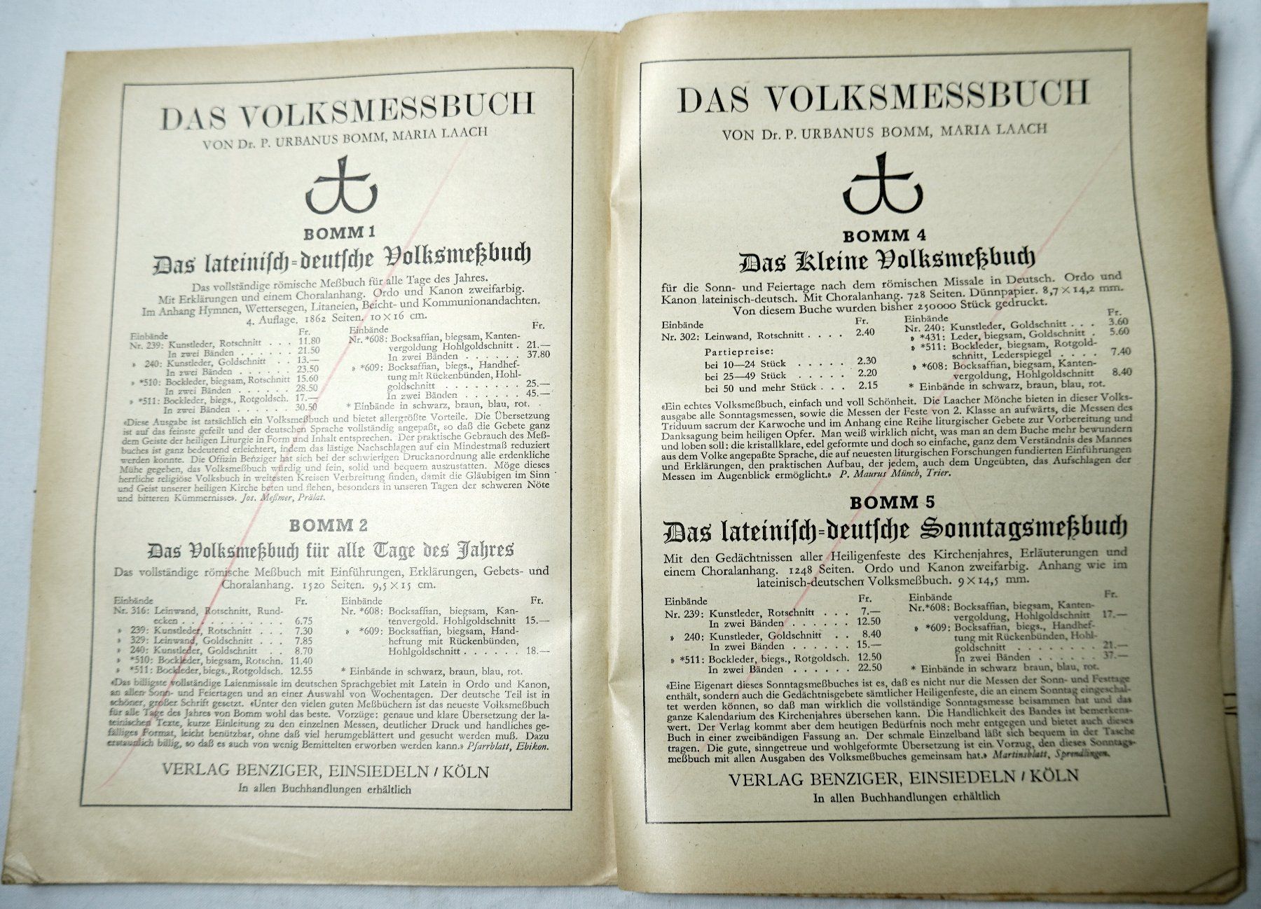 Kalender: Benziger's Einsiedler Kalender 1941 – Gebraucht aus Baar von 2cvbaar 6