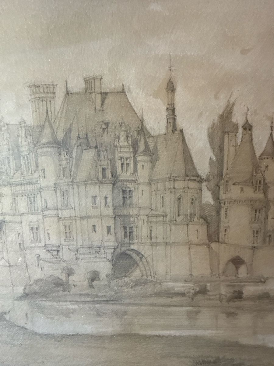 Dipinti: De PURY Paul Dessin de Chenonceaux – Usato da Schmitten FR venduto da Hohezelg 1