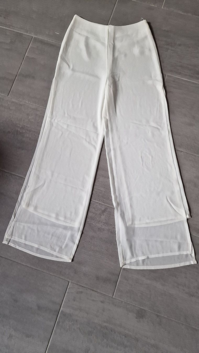 Pantaloni: Weisse Chiffon-Hose, mehrlagig NEU – Nuovo e nell'imballaggio originale da Wil  AG venduto da Kfloh