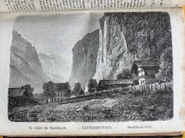 Berlepsch: Guide en Suisse 1863. Reiseführer viele Stiche