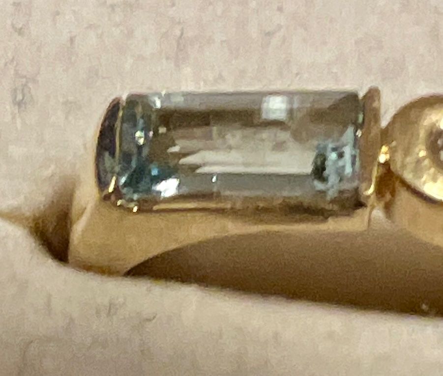 Anelli: Gold-Ring 18 K mit Stein und Diamant – Usato da Chur venduto da Penting1935 8