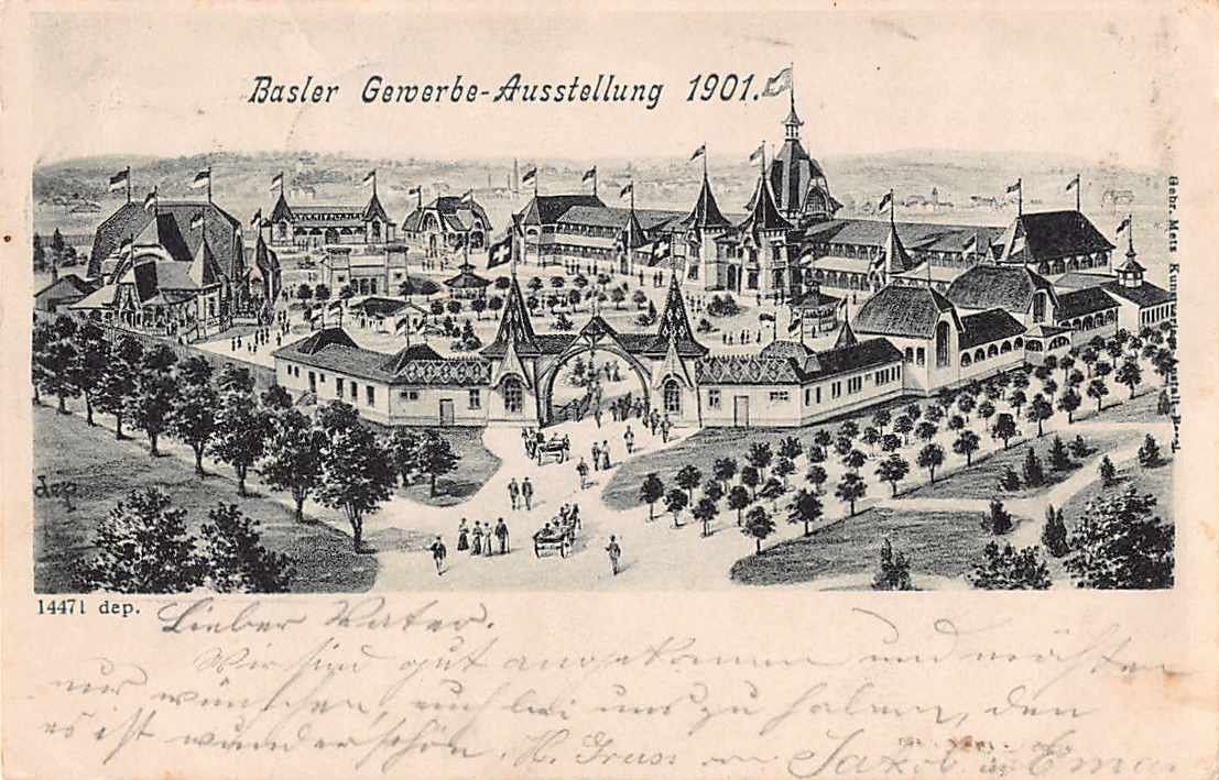 Cartes postales: GEWERBE-Ausstellung BASEL 1901 – D'occasion à Lufingen par TopAnsichtskarten