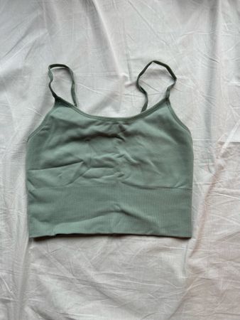 H&M Sport Top, Gr. S, Mintgrün
