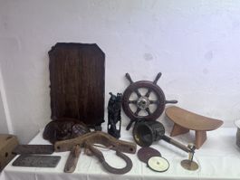 Konvolut Antiquitäten Holz Deko (5)