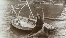 Lago di Lugano, Frau, Korb, Landwirtschaft, 1920