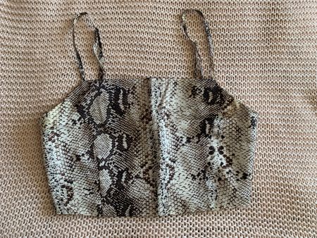 Crop top motif serpent