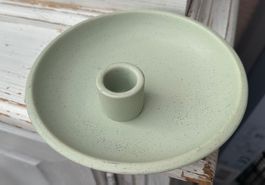 🟢 NEU Bougeoir assiette / Kerzenhalter céramique neuf