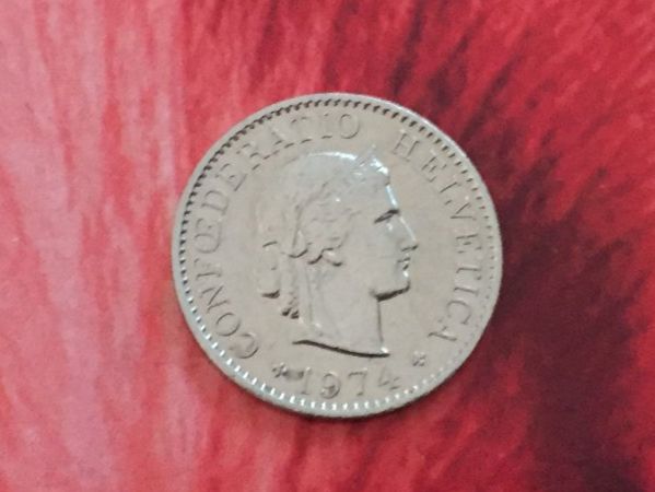 Tutti le monete: 5 Rappen 1974 ss-vz – Usato da Elsau venduto da herbybay