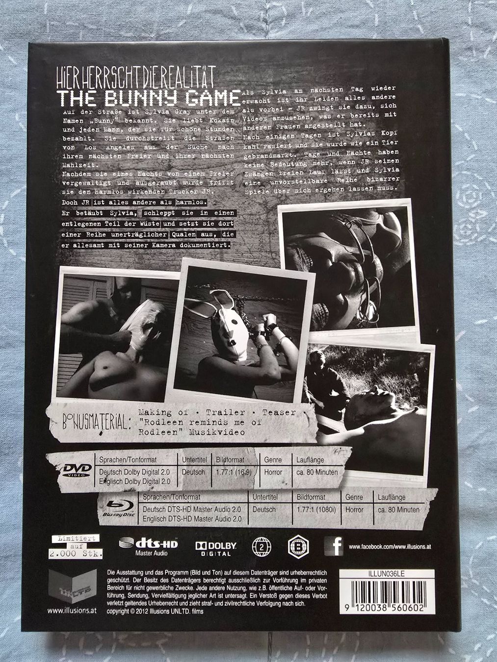 Tutti i DVDs: The Bunny Game Mediabook – Usato da Luzern venduto da silvermoon12 1