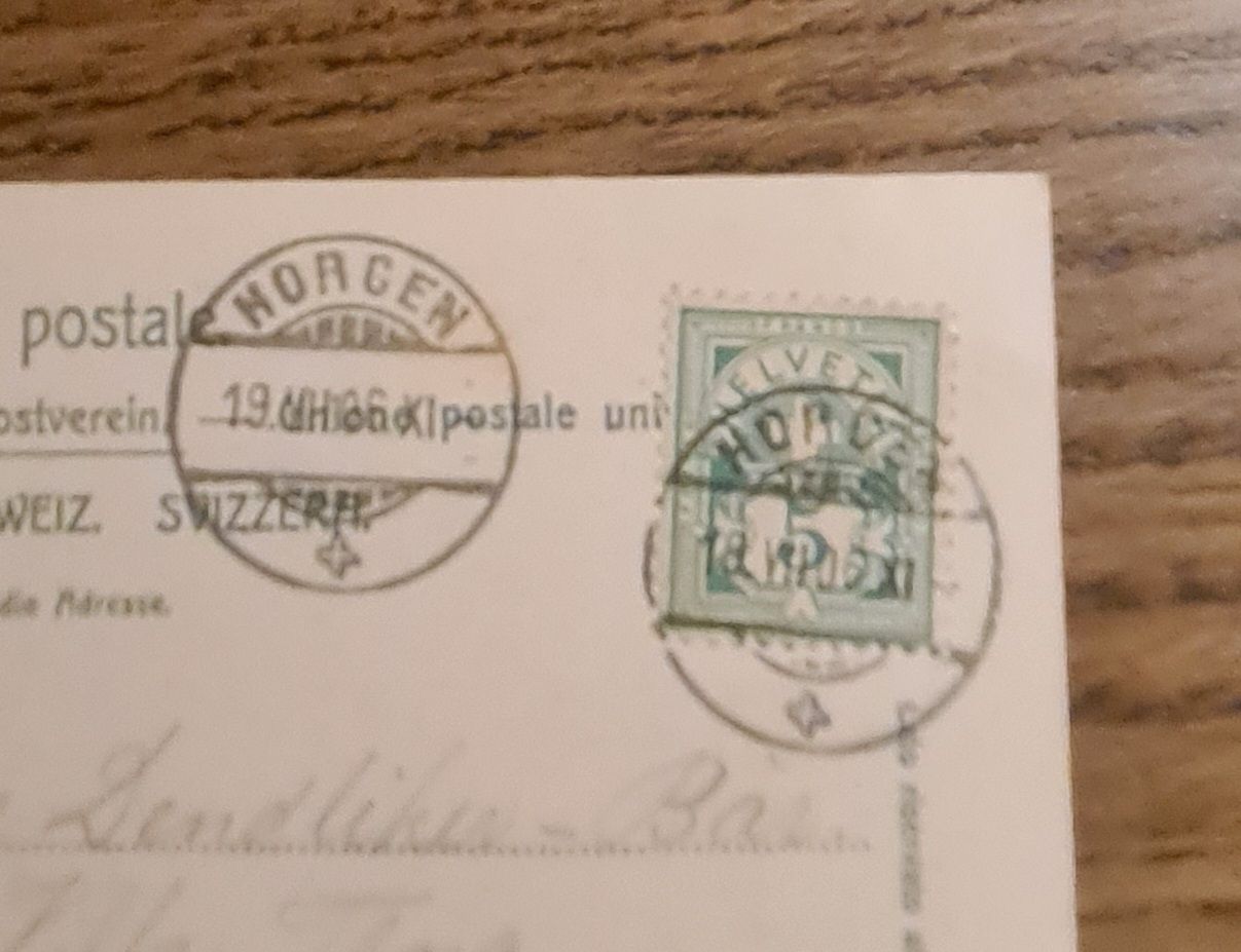 Ansichtskarten: Horgen 1906 – Gebraucht aus Ebikon von Donar50 1