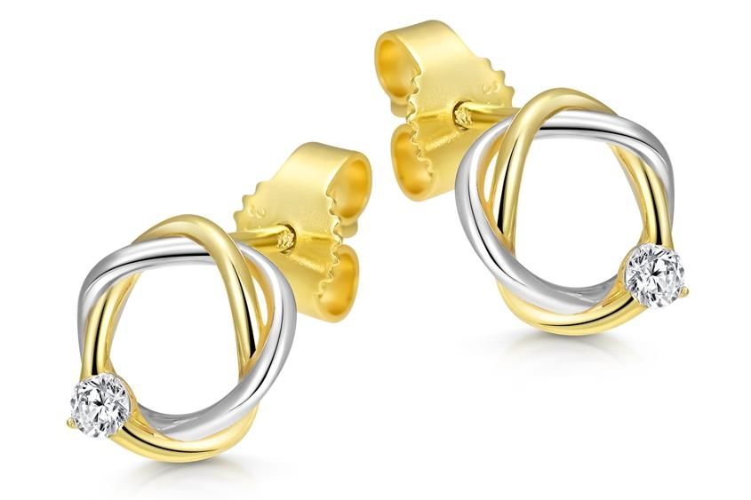 Ohrringe & -stecker: Ohrstecker Echtgold – Neu und originalverpackt aus Hemmental von Zirconwelt
