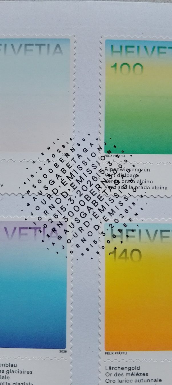 Tutti i francobolli: fdc "farben der schweiz" – Usato da Zürich venduto da var_gmw9 2
