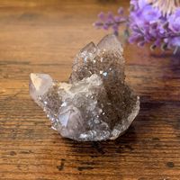 ✲ Spirit Quarz schwarzer Amethyst ✲23g / 32mm Kaktus Quarz