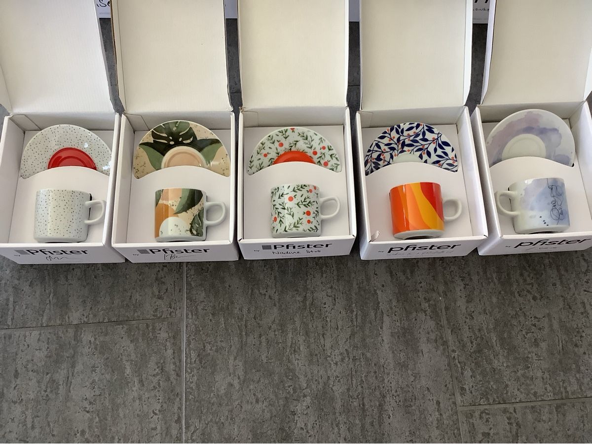 Pfister Tazze: 10 Espresso Tassen Pfister Design – Nuovo e nell'imballaggio originale da Zürich venduto da Ravnjes 2