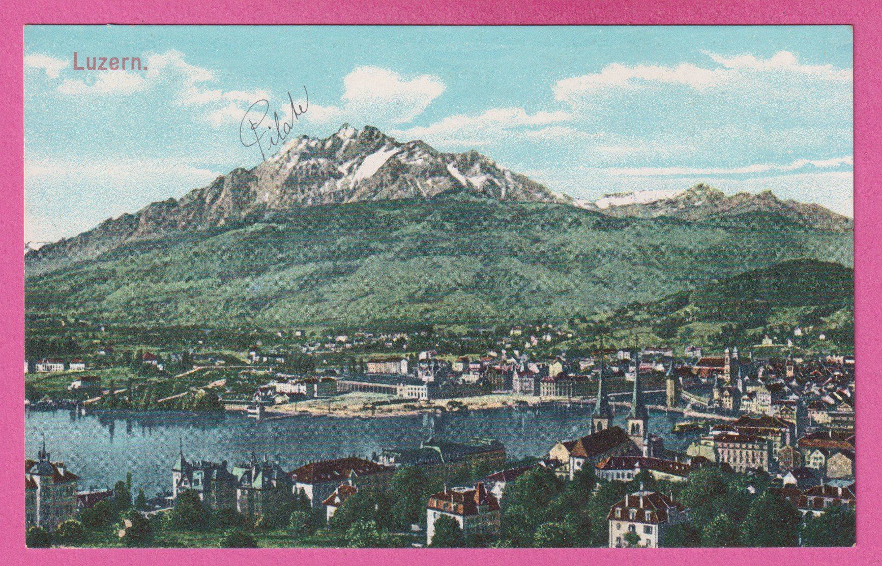 Cartoline postali: Luzern / Rückseite beschrieben – Usato da Einsiedeln venduto da dillie