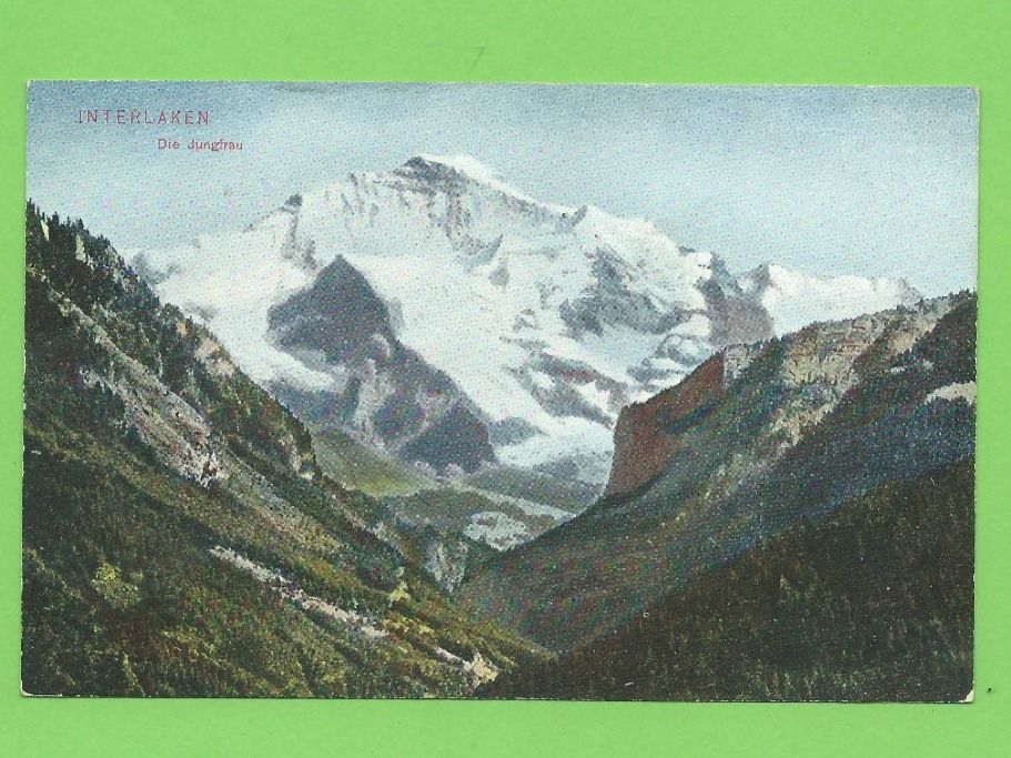 Cartoline postali: Interlaken, Die Jungfrau – Usato da Zürich venduto da t24_de